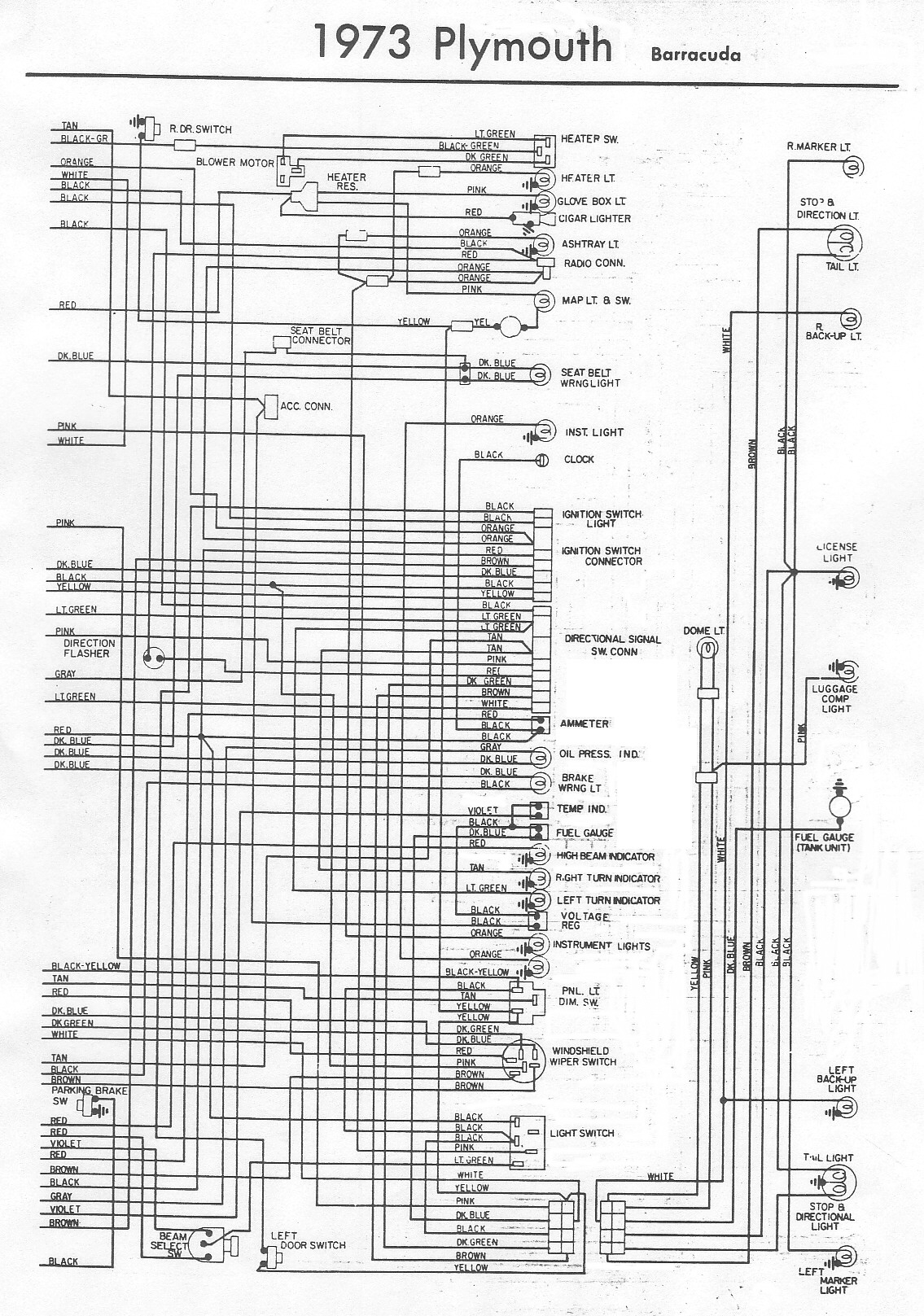 [DIAGRAM] 69 Plymouth Roadrunner Wiring Diagram Schematic FULL Version